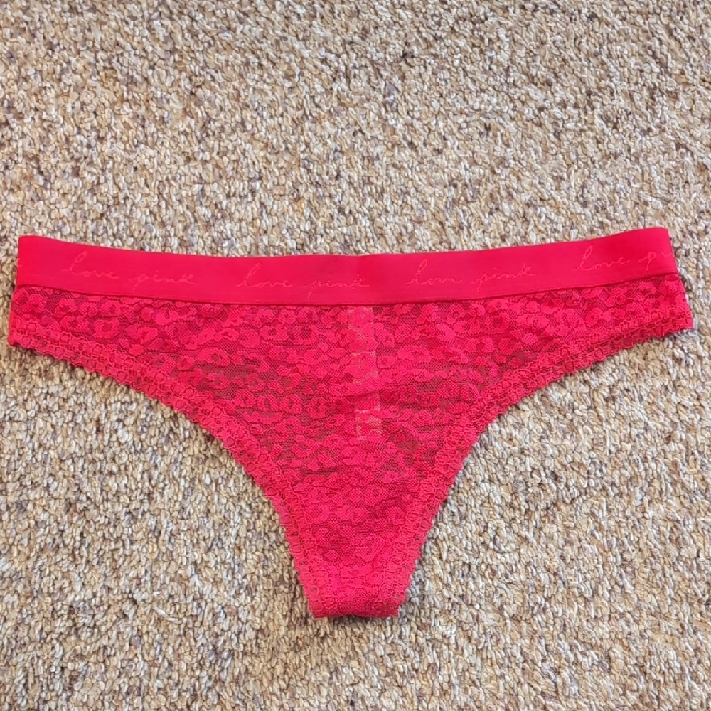 Victoria's Secret Pink Lace Thong